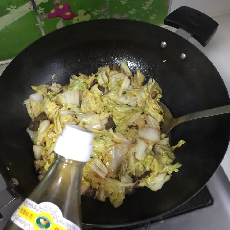 醋溜羊肉白菜步骤8