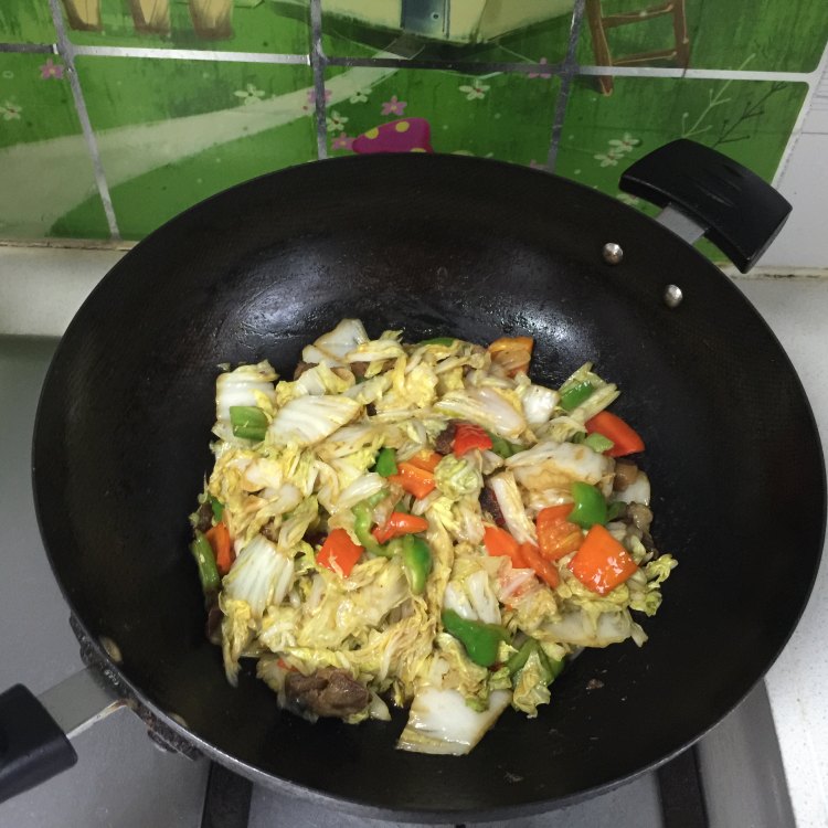 醋溜羊肉白菜步骤9