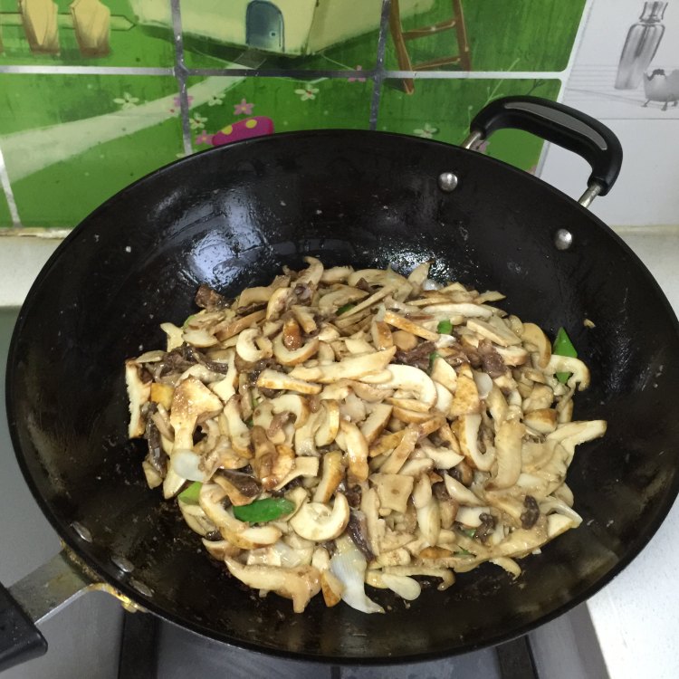羊肉炒大脆菇步骤9