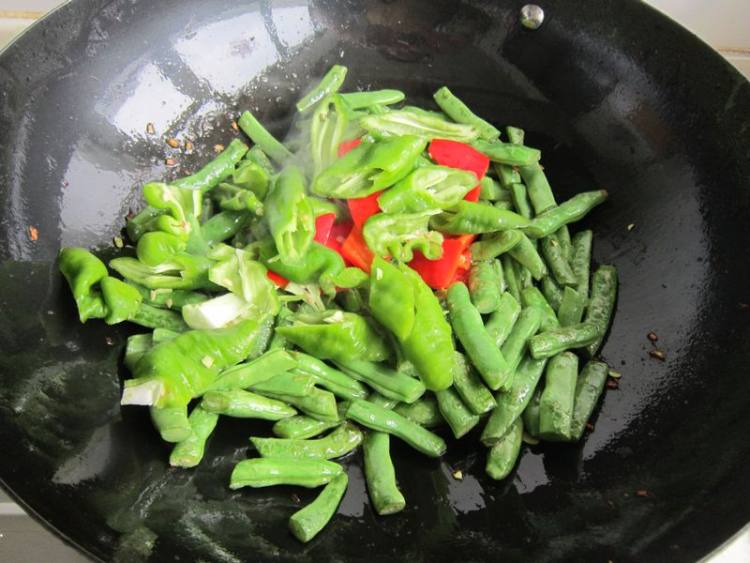 四季豆炒羊肉步骤8