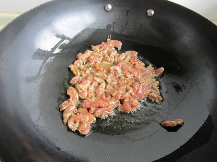 四季豆炒羊肉步骤5