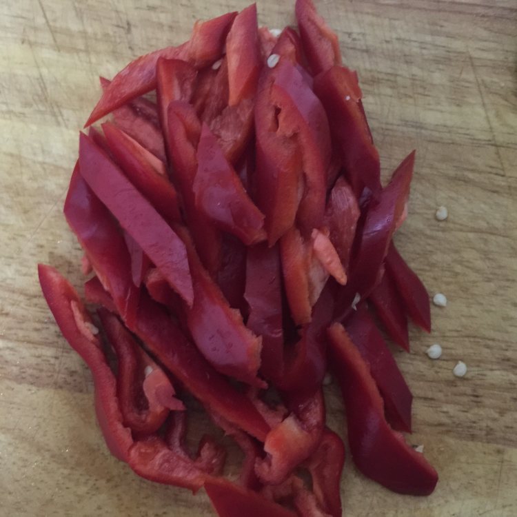羊肉爆炒有机花菜步骤4