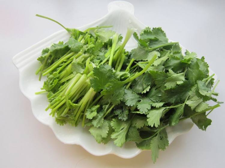 香菜炒羊肉步骤2