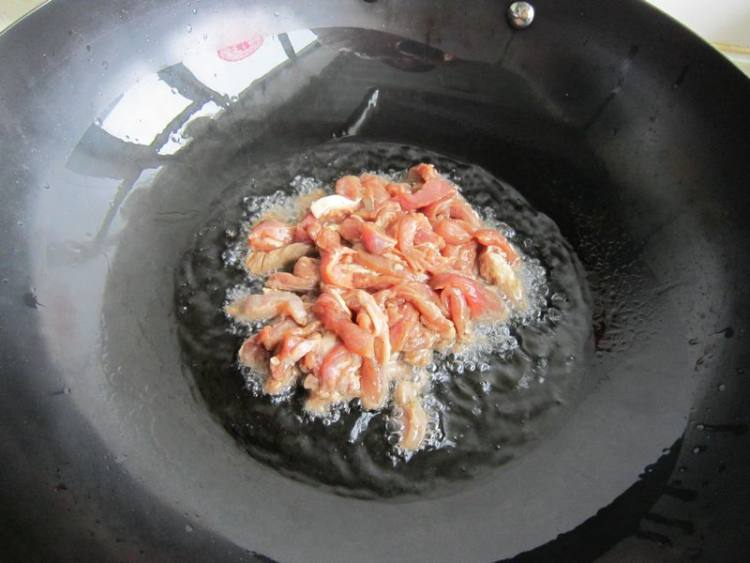 香菜炒羊肉步骤5