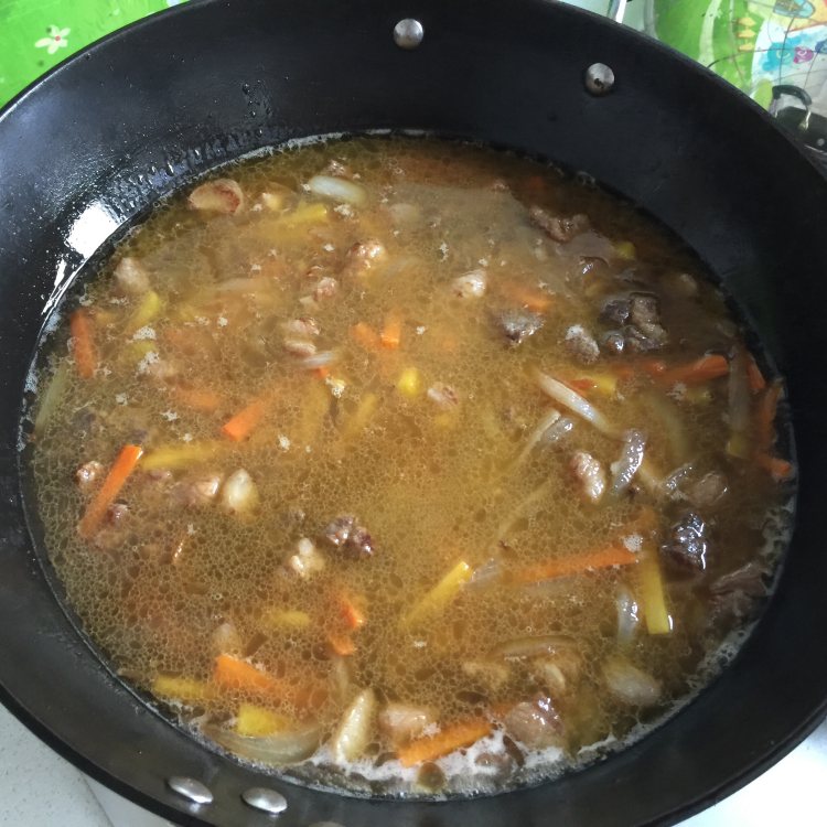 新疆碎肉抓饭步骤15