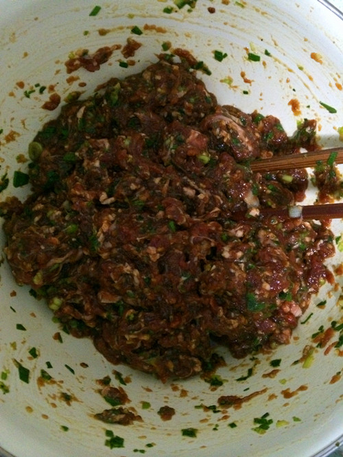 羊肉角瓜菜盒步骤2