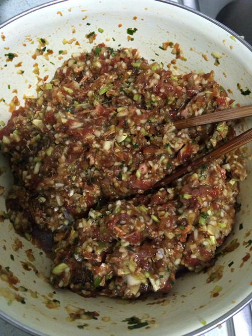 羊肉角瓜菜盒步骤4