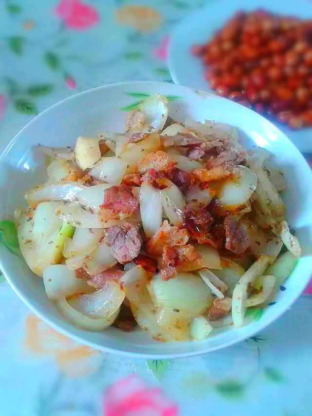 孜然洋葱羊肉步骤7