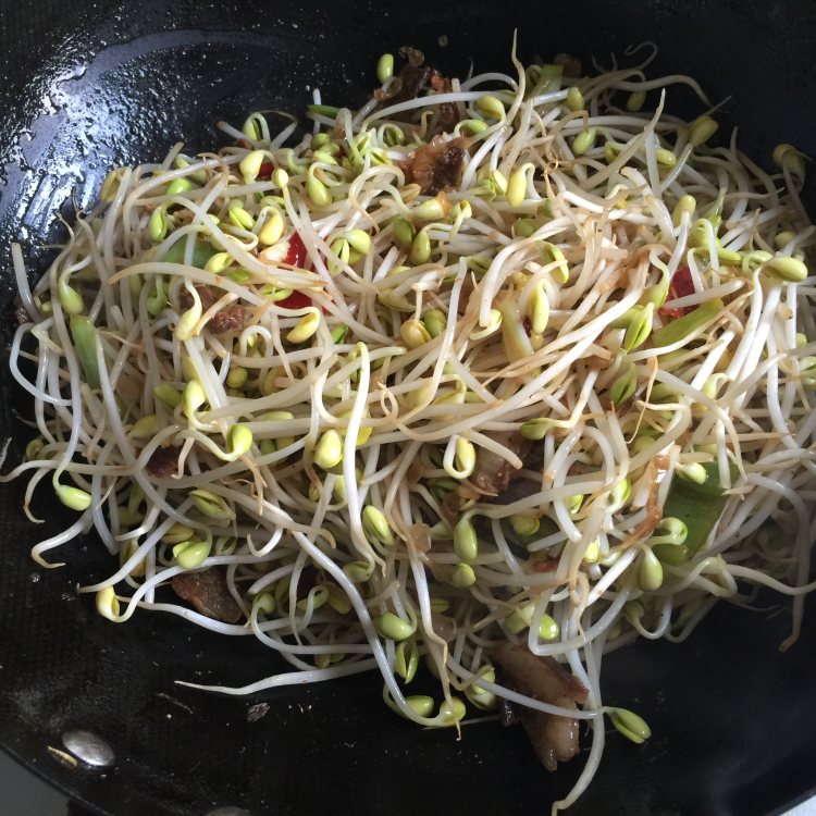 豆芽粉条肉步骤7
