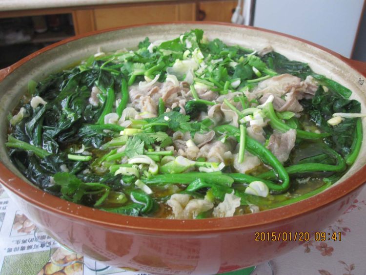羊肉菠菜银耳砂锅步骤6