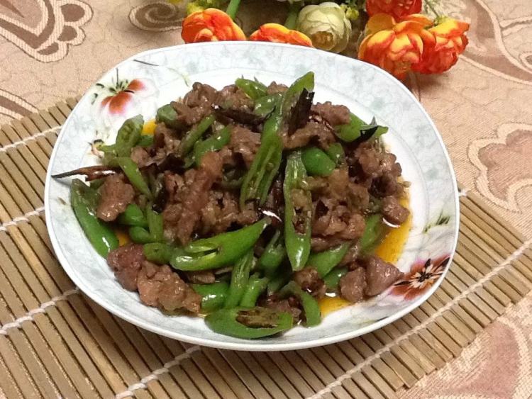 青椒炒羊肉步骤12