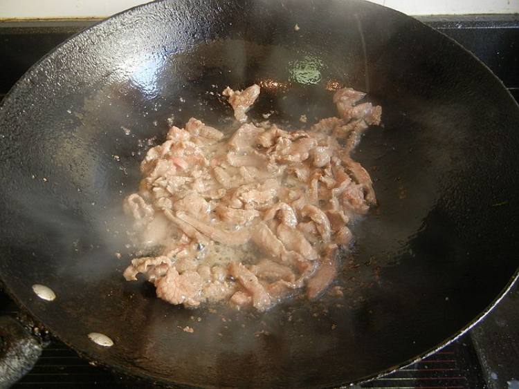 青蒜炒羊肉步骤7