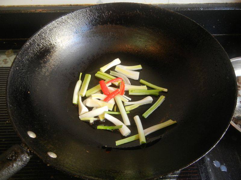 青蒜炒羊肉步骤8
