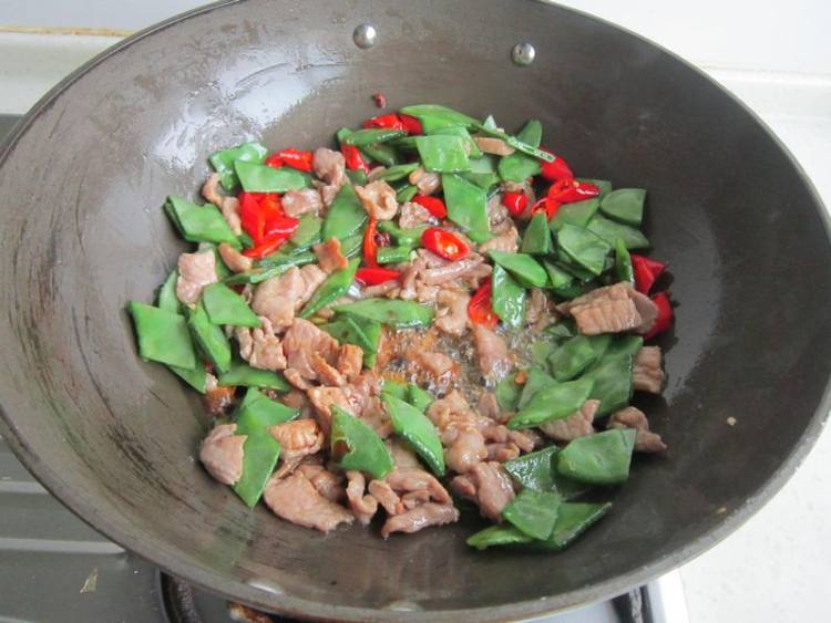 扁豆炒羊肉步骤11