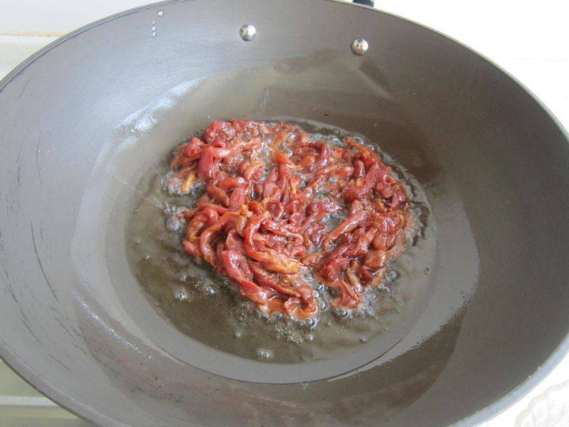 青椒羊肉丝步骤6
