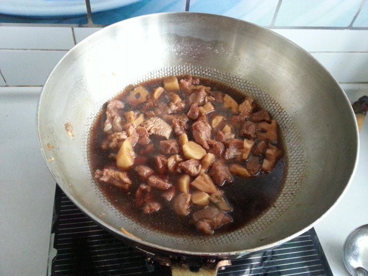 莲藕山药闷羊肉步骤12