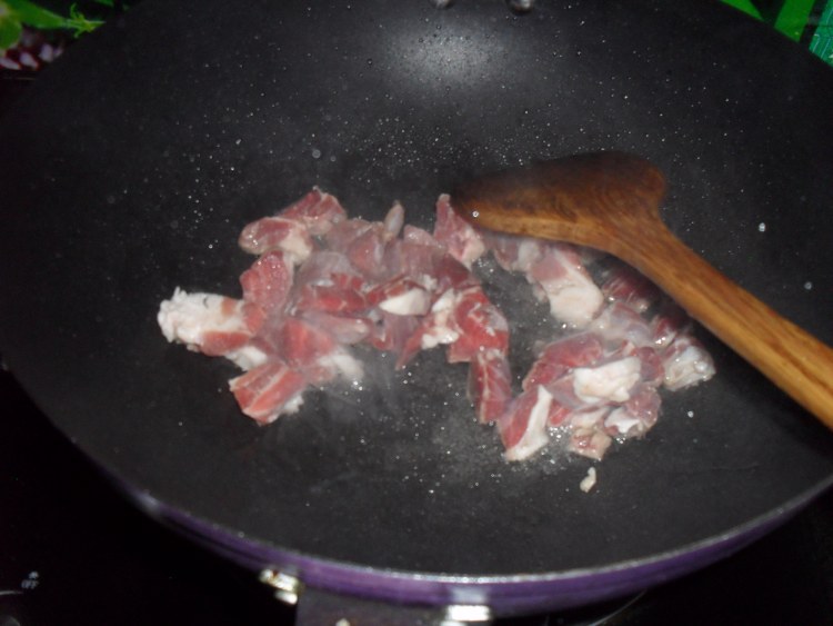 炒烤肉步骤3