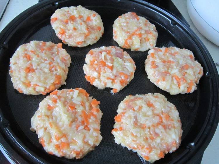 羊肉糯米饭饼步骤8
