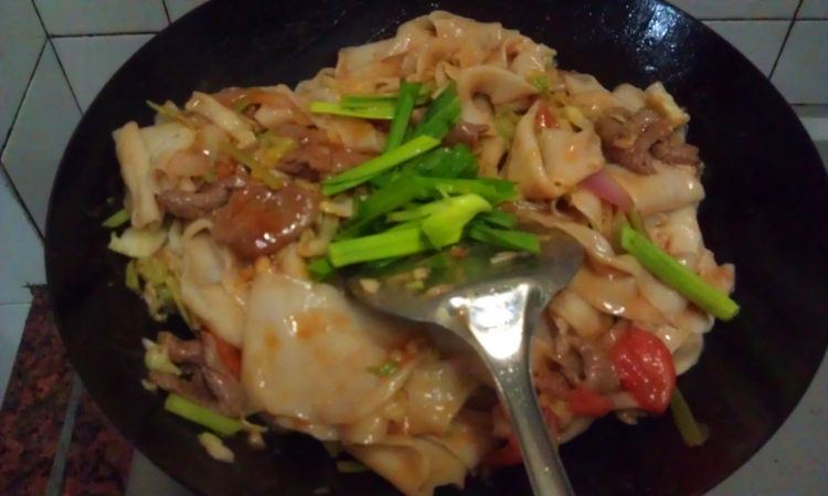 过油肉炒面片步骤13