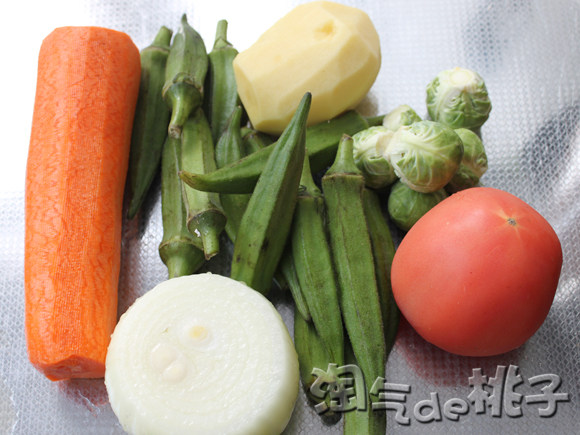 咖喱羊肉焖秋葵步骤2