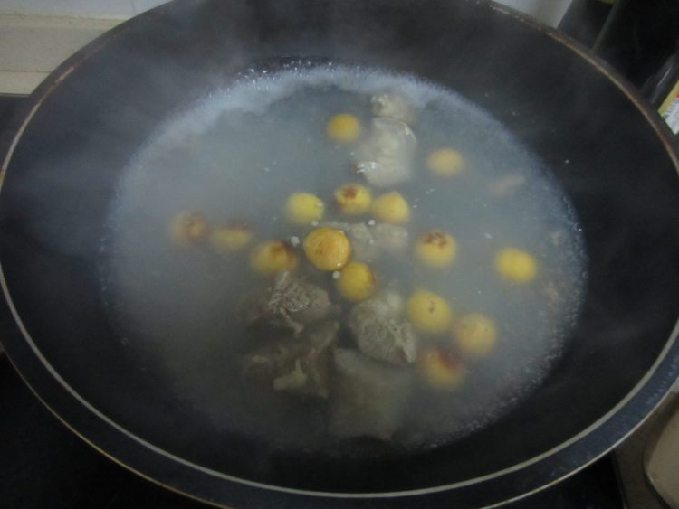 沙茶栗子羊肉步骤4