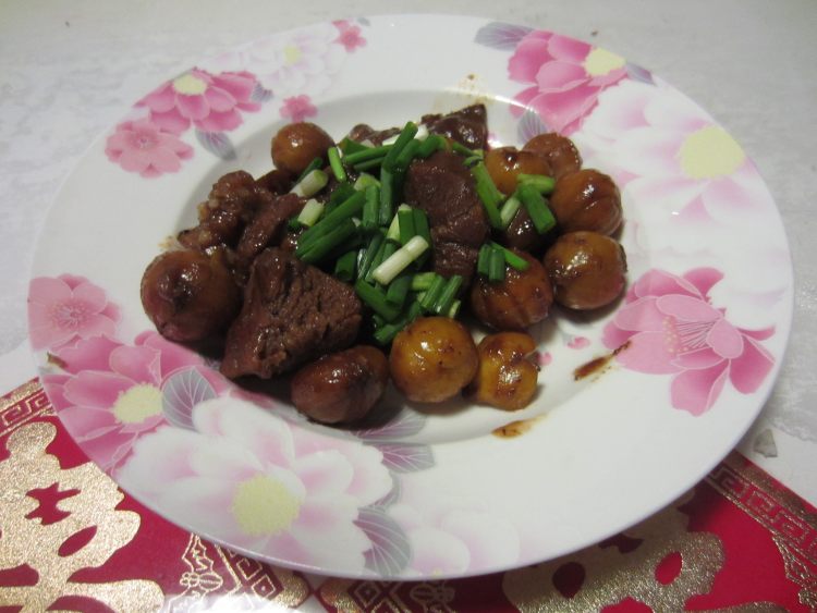 沙茶栗子羊肉步骤7