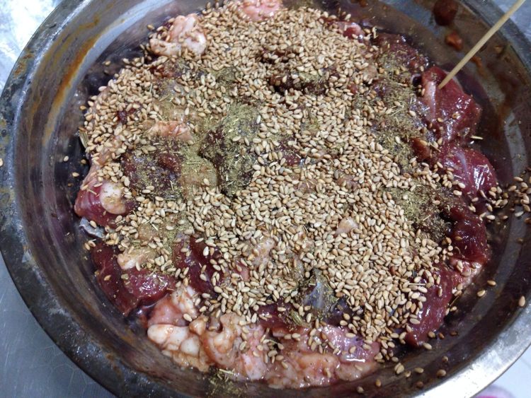 牙签羊肉串步骤4