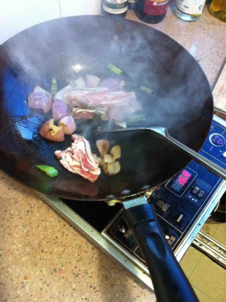 羊肉炒金贝壳步骤12