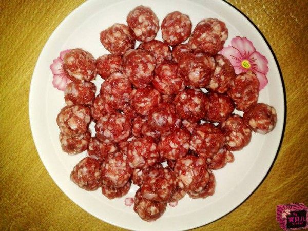 冬季滋补的汆汤羊肉丸步骤2