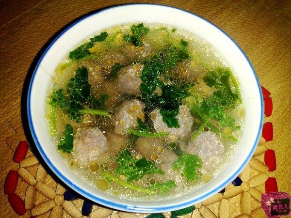 冬季滋补的汆汤羊肉丸步骤4