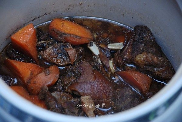 支竹胡萝卜焖羊肉步骤5