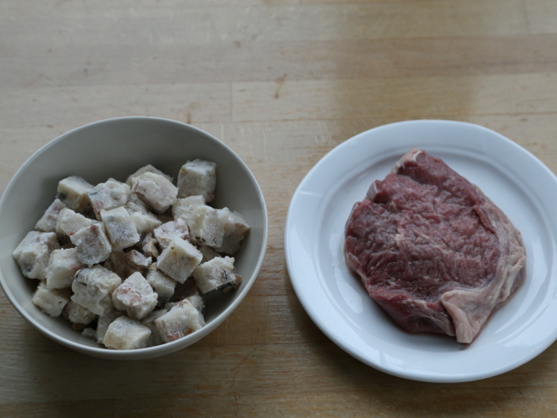 牛肉炒萝卜糕步骤1