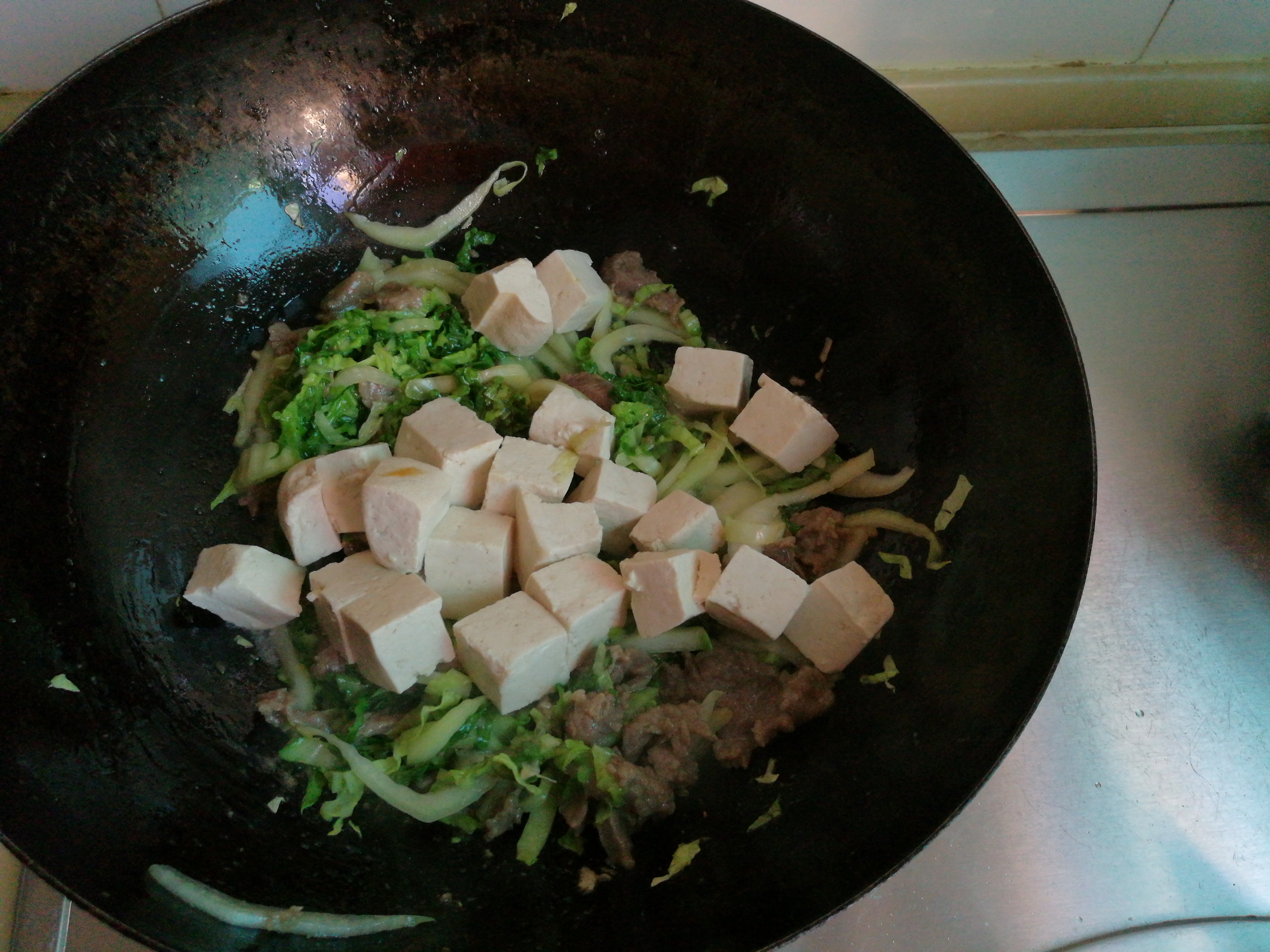 牛肉白菜豆腐汤步骤6