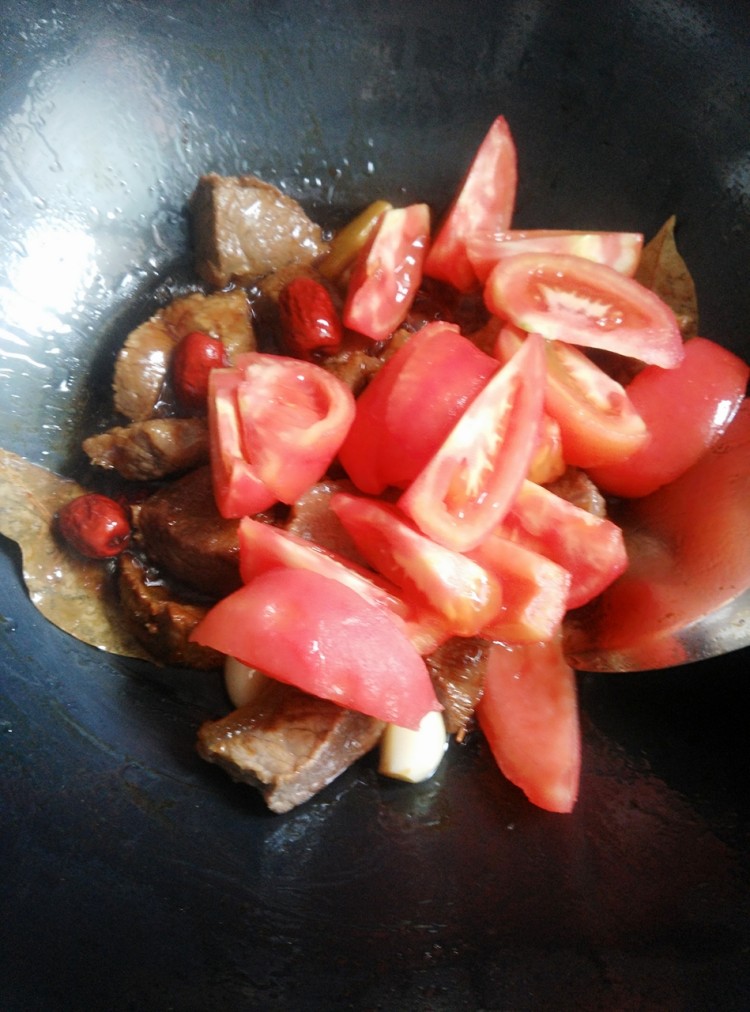 番茄炖牛肉步骤11