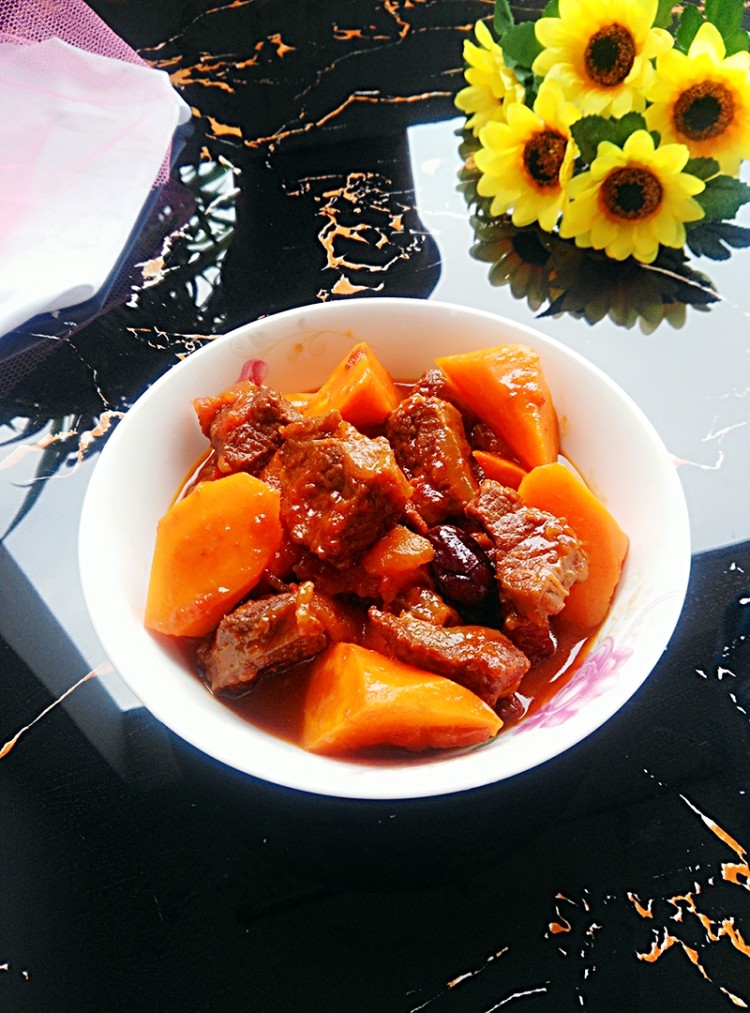 番茄炖牛肉步骤16