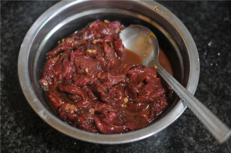 豆腐水煮牛肉片步骤2