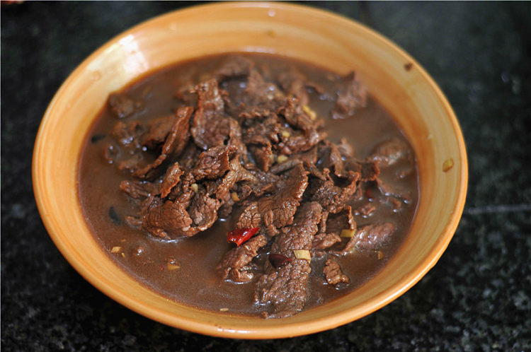 豆腐水煮牛肉片步骤7