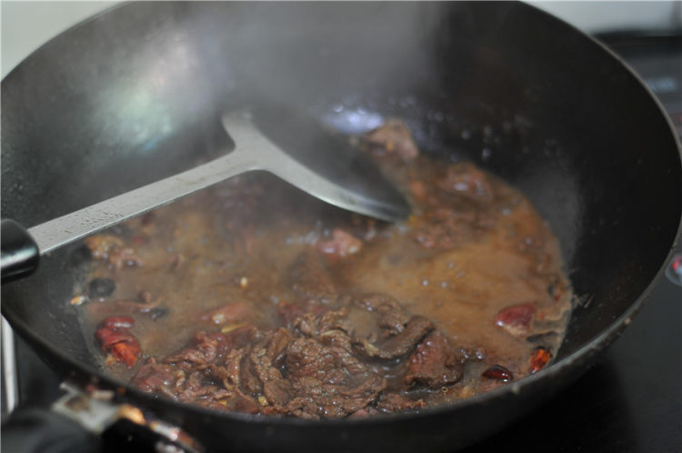 豆腐水煮牛肉片步骤6