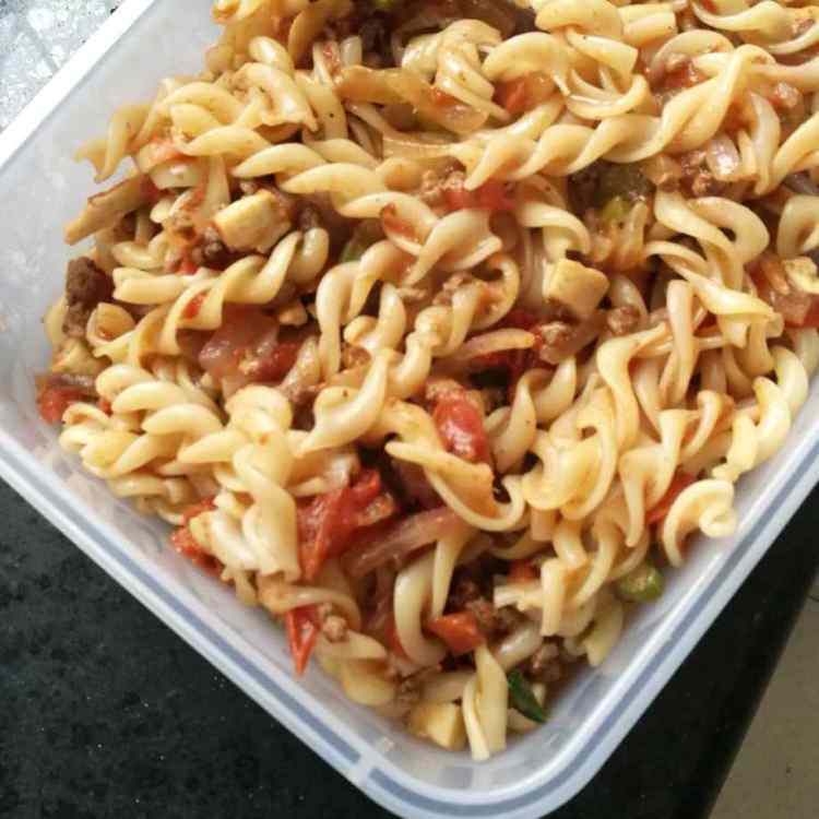牛肉杂蔬螺旋面#此刻步骤9