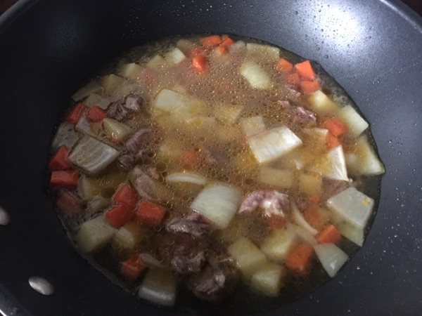 番茄咖喱牛肉意面#此步骤7
