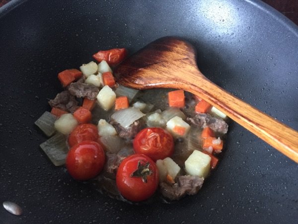 番茄咖喱牛肉意面#此步骤8