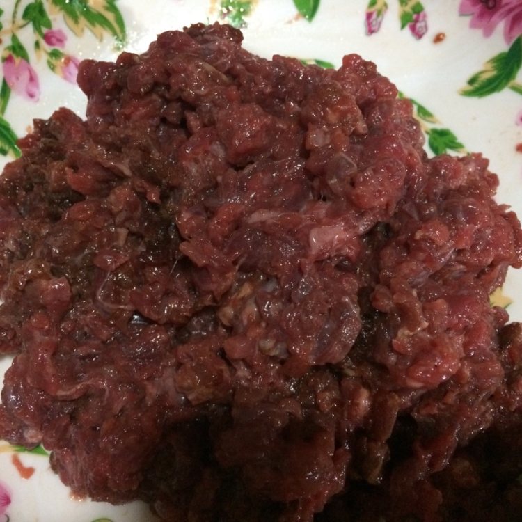 香菜牛肉末步骤4