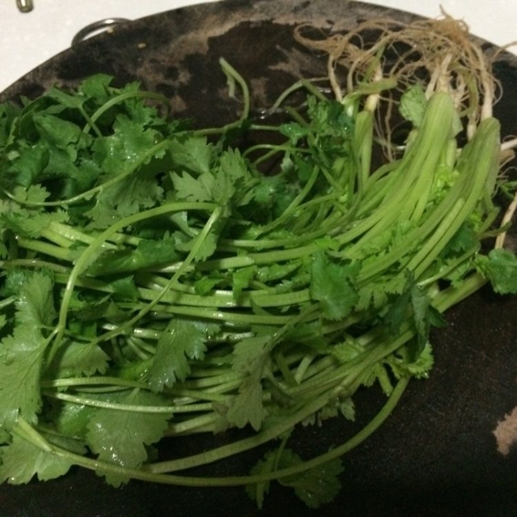 香菜牛肉末步骤2