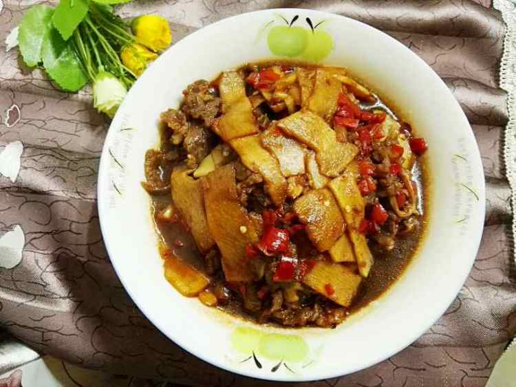 剁椒酱烧春笋牛肉步骤9