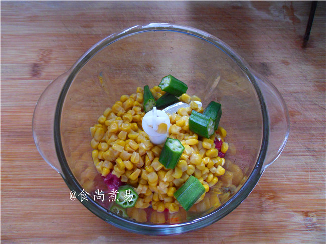 玉米牛肉煎饼步骤2