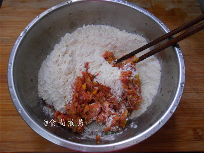 玉米牛肉煎饼步骤4