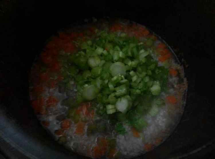 春菜牛肉粥步骤7