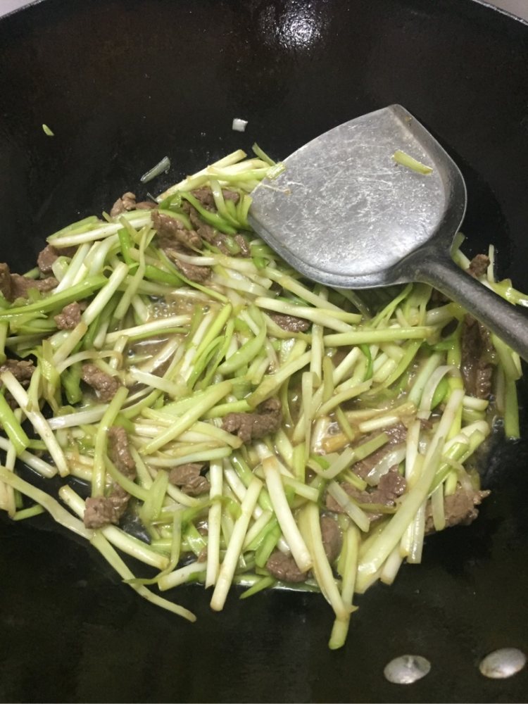 韭黄炒牛肉步骤7