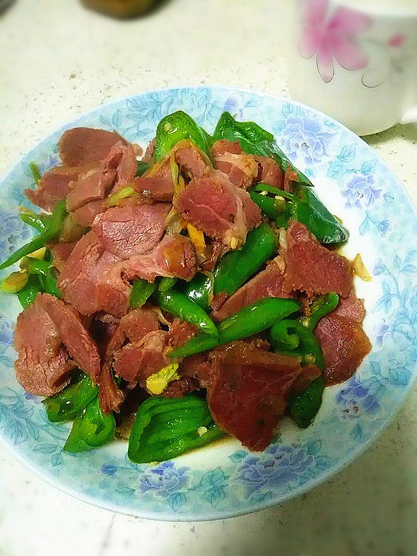 青椒牛肉片步骤6