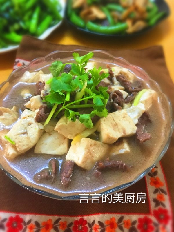 清水煮豆腐牛肉步骤7